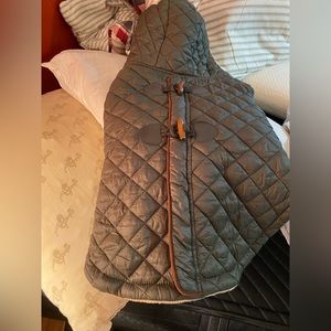 Dog jacket with hood